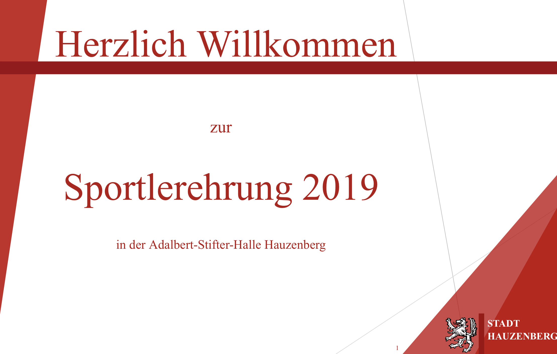 Sportlerehrung 2019